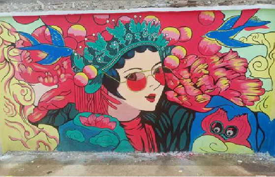 南丹墙体彩绘-网红墙