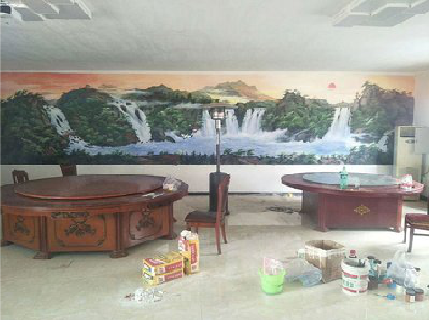 南丹墙绘-写实风景