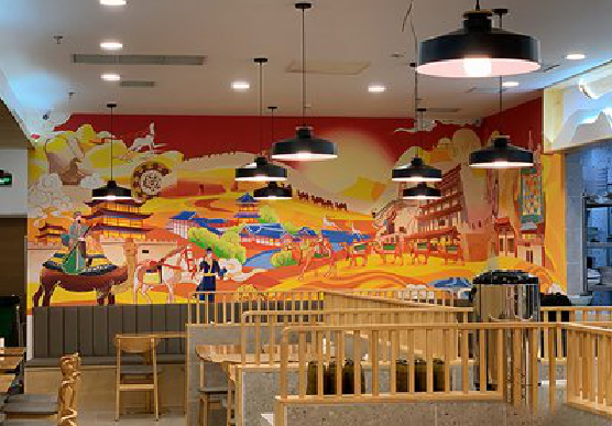 南丹商业空间彩绘介绍。