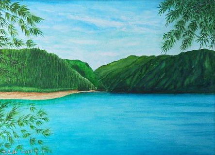 南丹在墙绘中，如何绘画绿水青山？